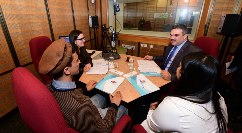 Rektör Çomaklı, TRT Türkiye’nin Sesi Radyosunun canlı yayın konuğu oldu