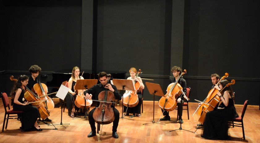 Koral Çalgan'da “Viyolonsel Kuarteti ve Solist Konseri” gerçekleştirildi