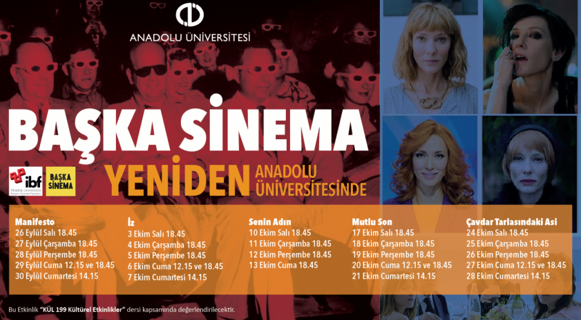 Anadolu Üniversitesinde yeniden "Başka Sinema" günleri