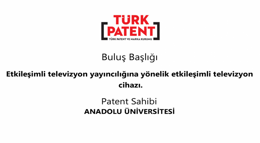 Üniversitemize Türk Patent ve Marka Kurumu tarafından patent verildi