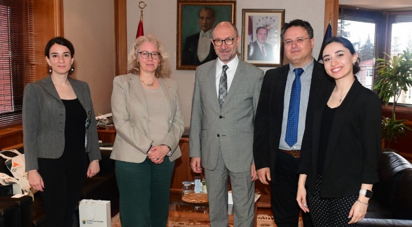 İsveç Ankara Büyükelçi Vekili Louise Morsing Üniversitemizi ziyaret etti