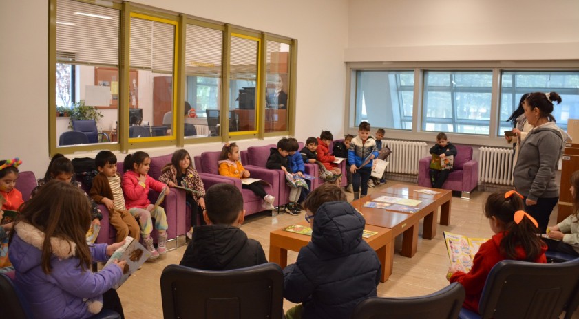 Kütüphane Haftası etkinlikleri kapsamında İÇEM’den kütüphane ziyareti