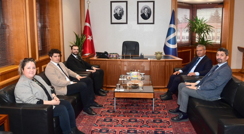 BEBKA Eskişehir Yöneticileri Rektör Adıgüzel’i makamında ziyaret etti