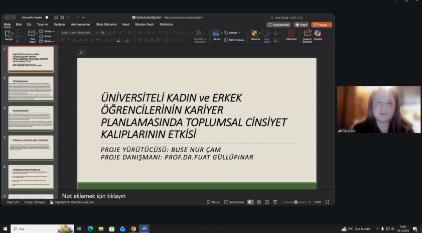 &ldquo;Kariyer Planlamasında Toplumsal Cinsiyet Kalıpları&rdquo; konulu T&Uuml;BİTAK 2209 Proje toplantısı ger&ccedil;ekleştirildi