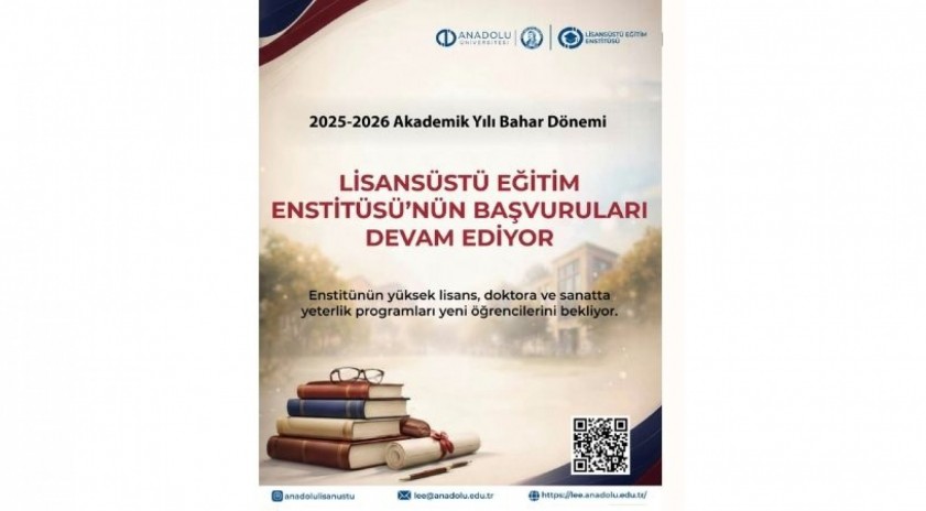 Lisans&uuml;st&uuml; Eğitim Enstit&uuml;s&uuml;&rsquo;n&uuml;n &ldquo;2025-2026 Akademik Yılı Bahar D&ouml;nemi&rdquo; başvuruları devam ediyor
